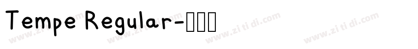 Tempe Regular字体转换